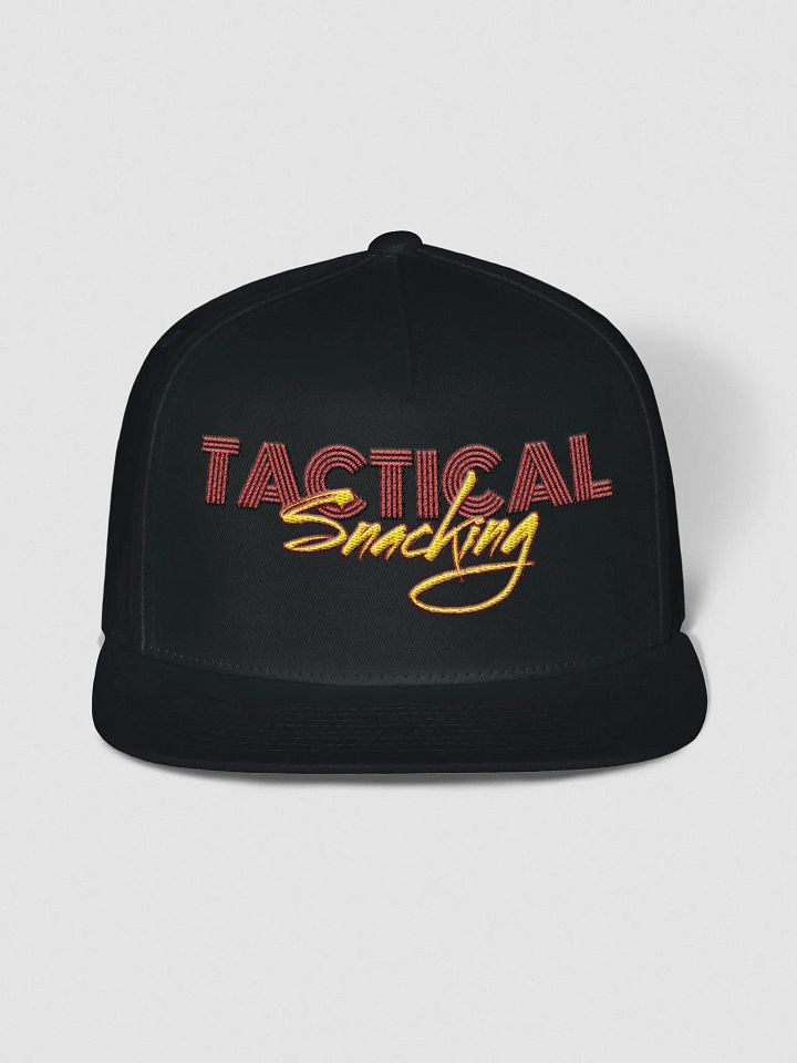 Tactical Snacking Synthwave Logo Snapback product image (1)