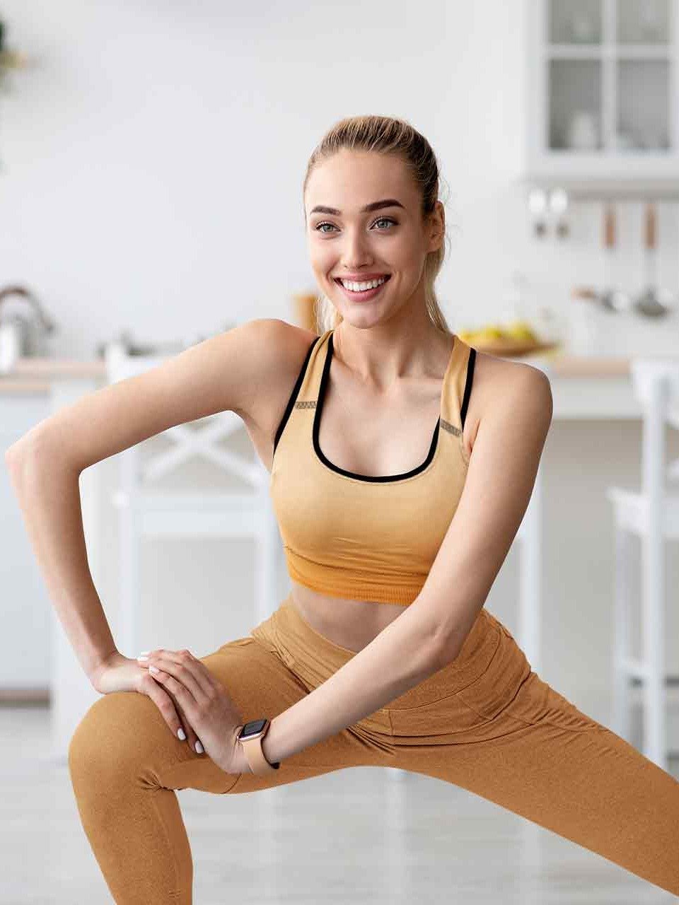 Radiant Sunset All-Over Sports Bra product image (1)