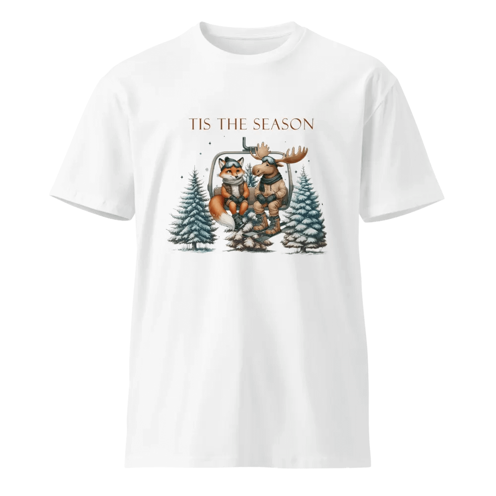 Tis the Season for a Fun Ride with Festive Friends Unisex Premium T-Shirt product image (1)