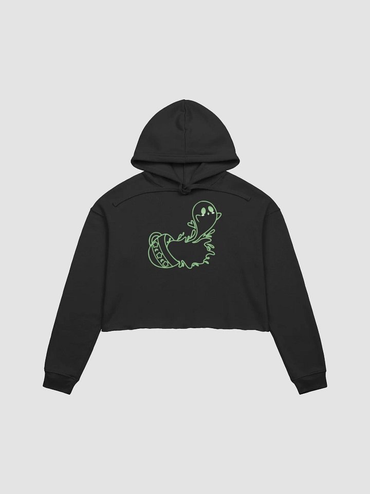 Coffee Ghost Crop Hoodie - Green product image (2)