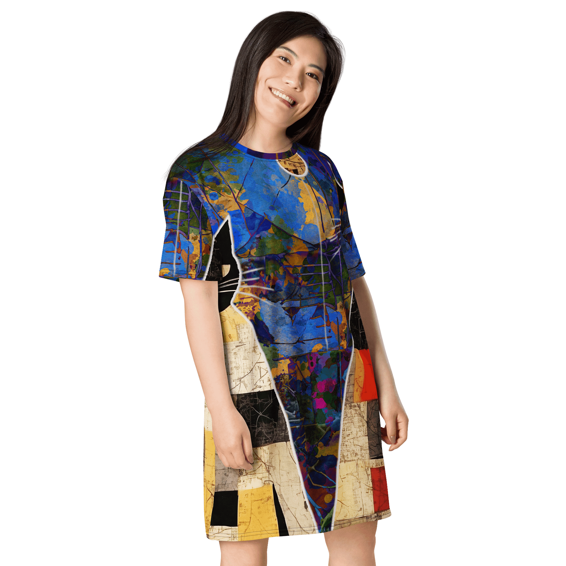 Black Cat Tango T-Shirt Dress product image (4)