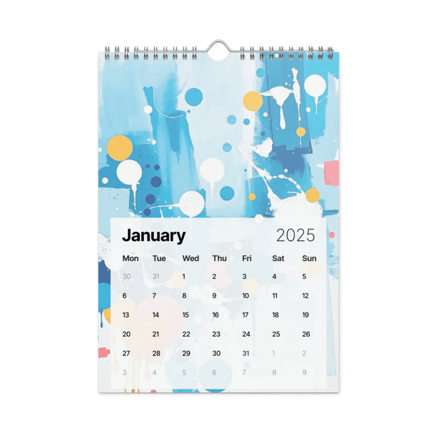 ART ABSTRACT WALL CALENDAR 2025 product image (6)
