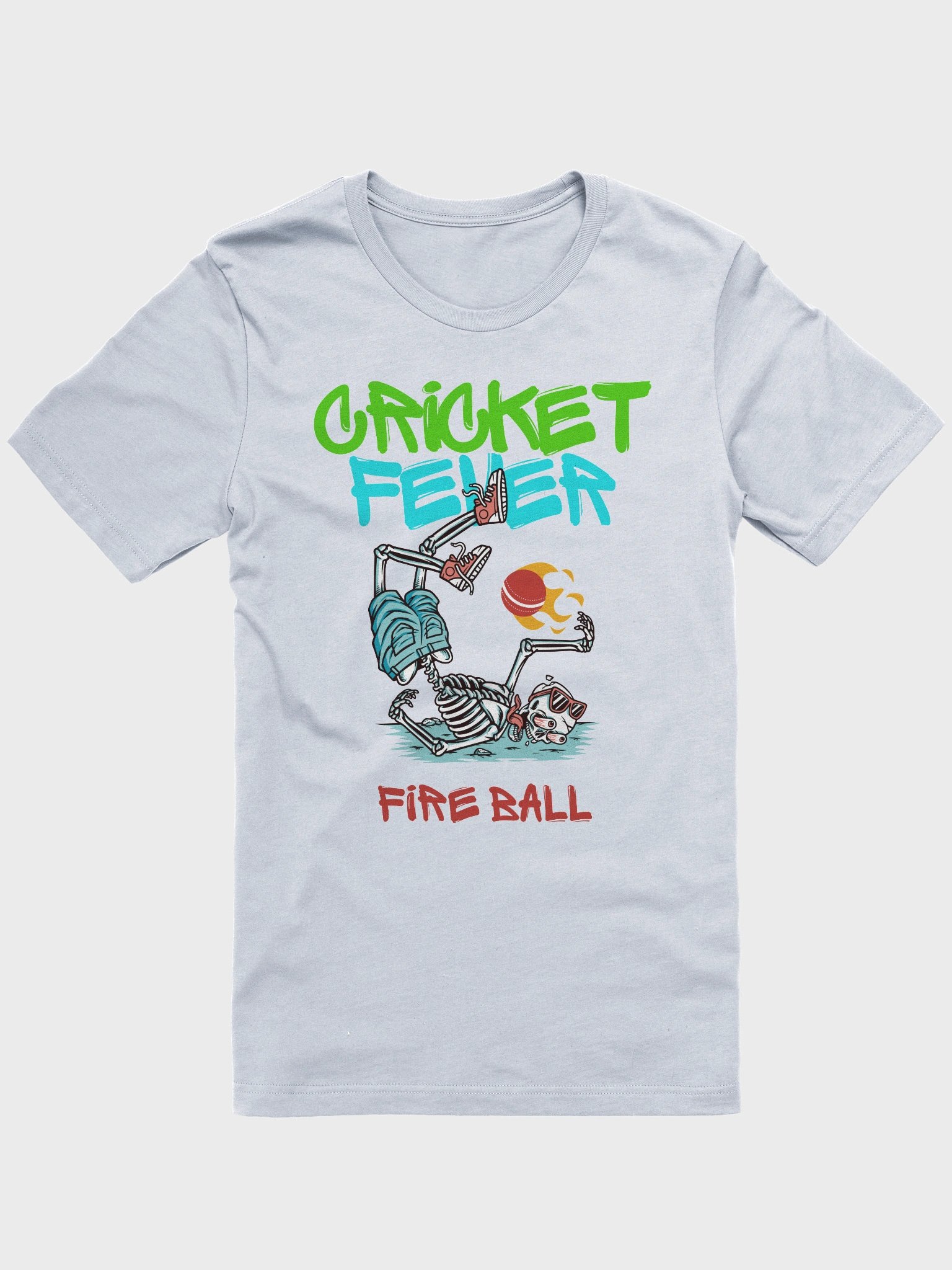 Skeleton Cricket Fever T-Shirt product image (85)