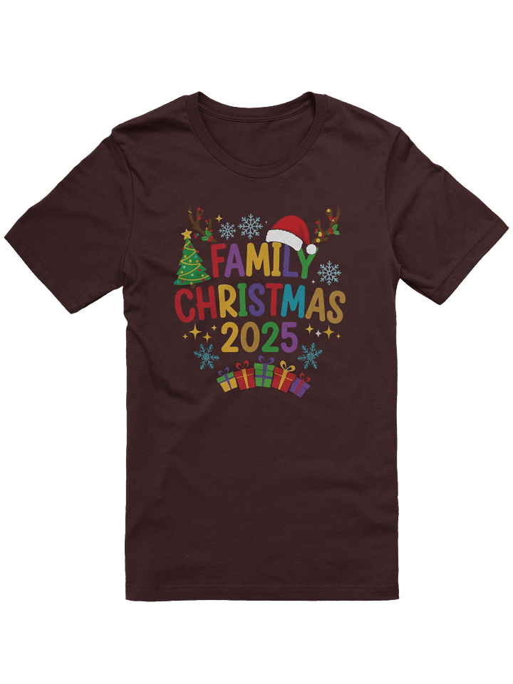 Family Christmas 2025 T-Shirt – Colorful Matching Holiday Tee, Cute Xmas Group Gift product image (1)