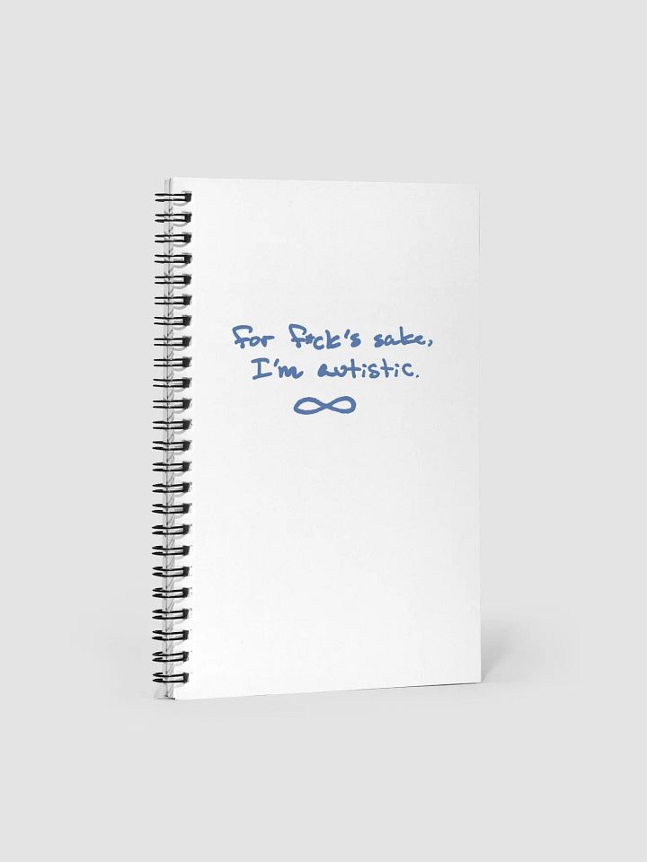 FFS, I'm autistic. (teal design) notebook product image (1)