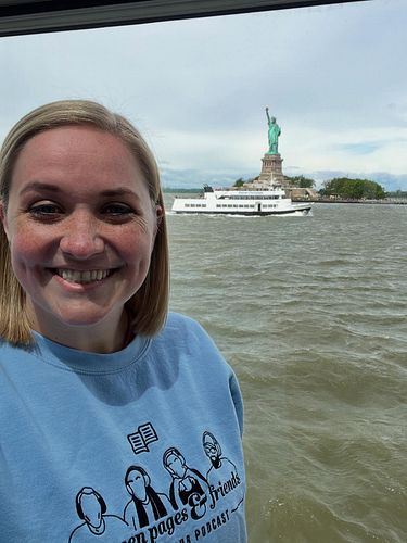NYC Day #2! 🧡 The Statue of Liberty, Chelsea Market, a tour of Theater For the New City, Time Square, and the musical Gypsy! ...