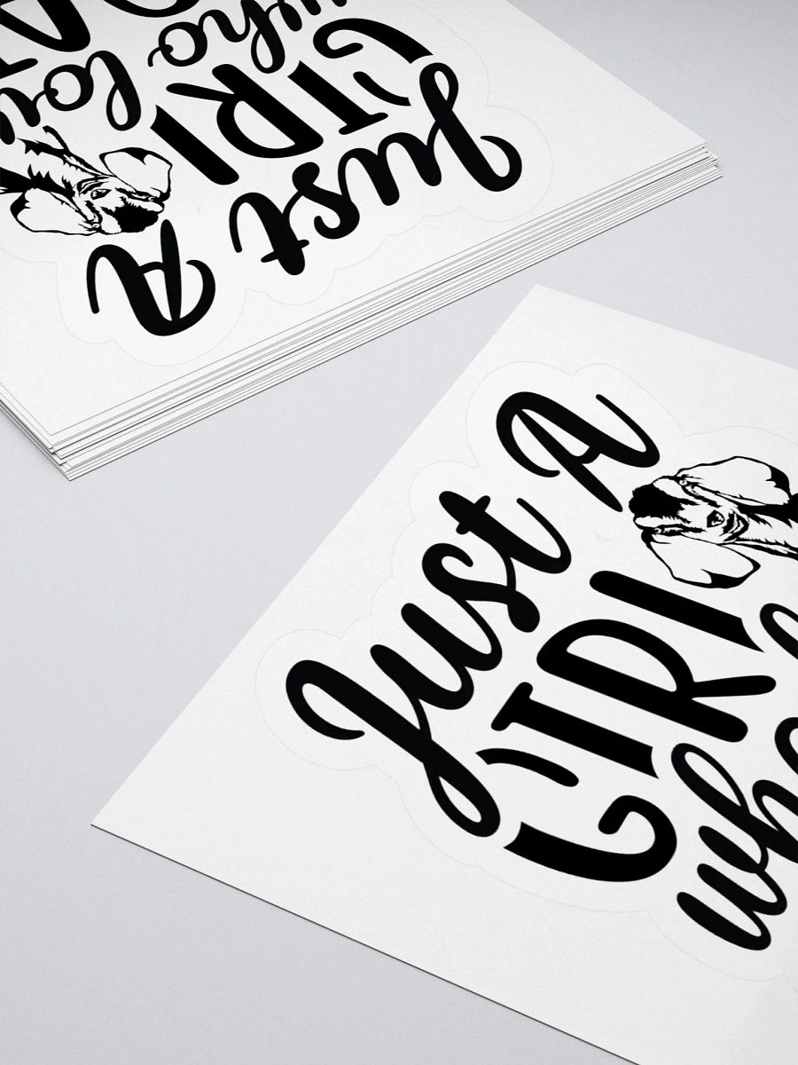 Just a Girl that Loves Nubians KISS Cut Stickers product image (11)