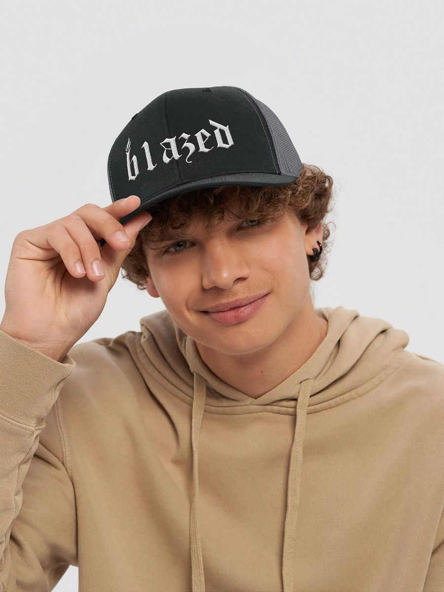 b1azed snapback trucker hat – structured fit with contrast details product image (31)