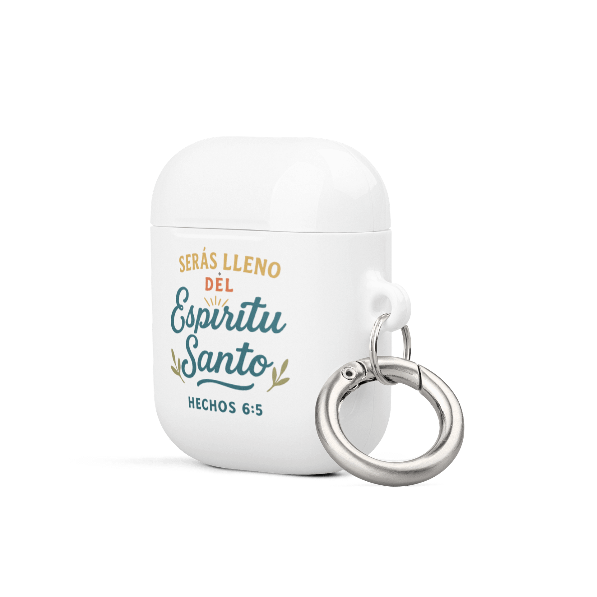 AirPods® Case – “Serás Lleno del Espíritu Santo” – Spanish All-Over Design product image (2)