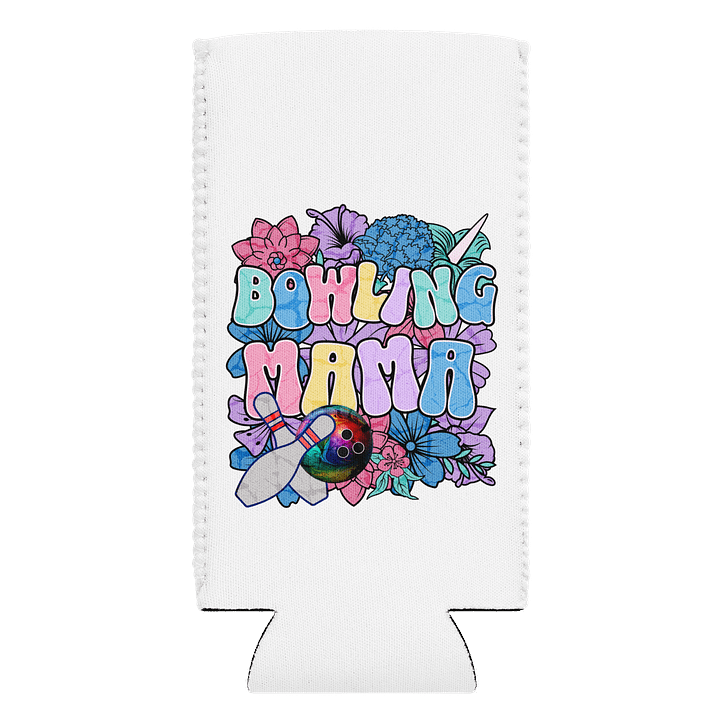 Floral Bowling Mama Can Cooler product image (2)