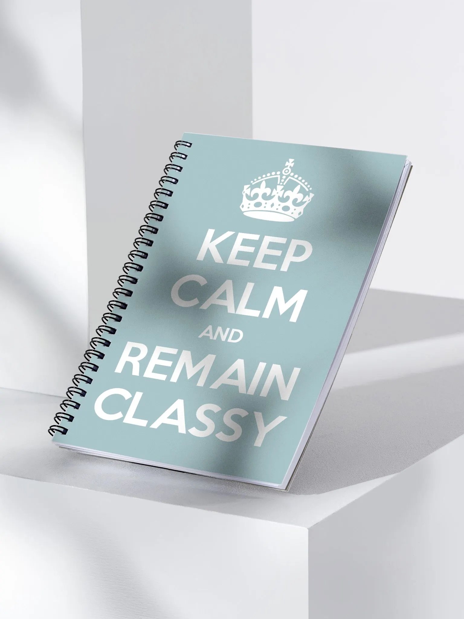 Keep Calm and Remain Classy Notebook in Blue product image (3)