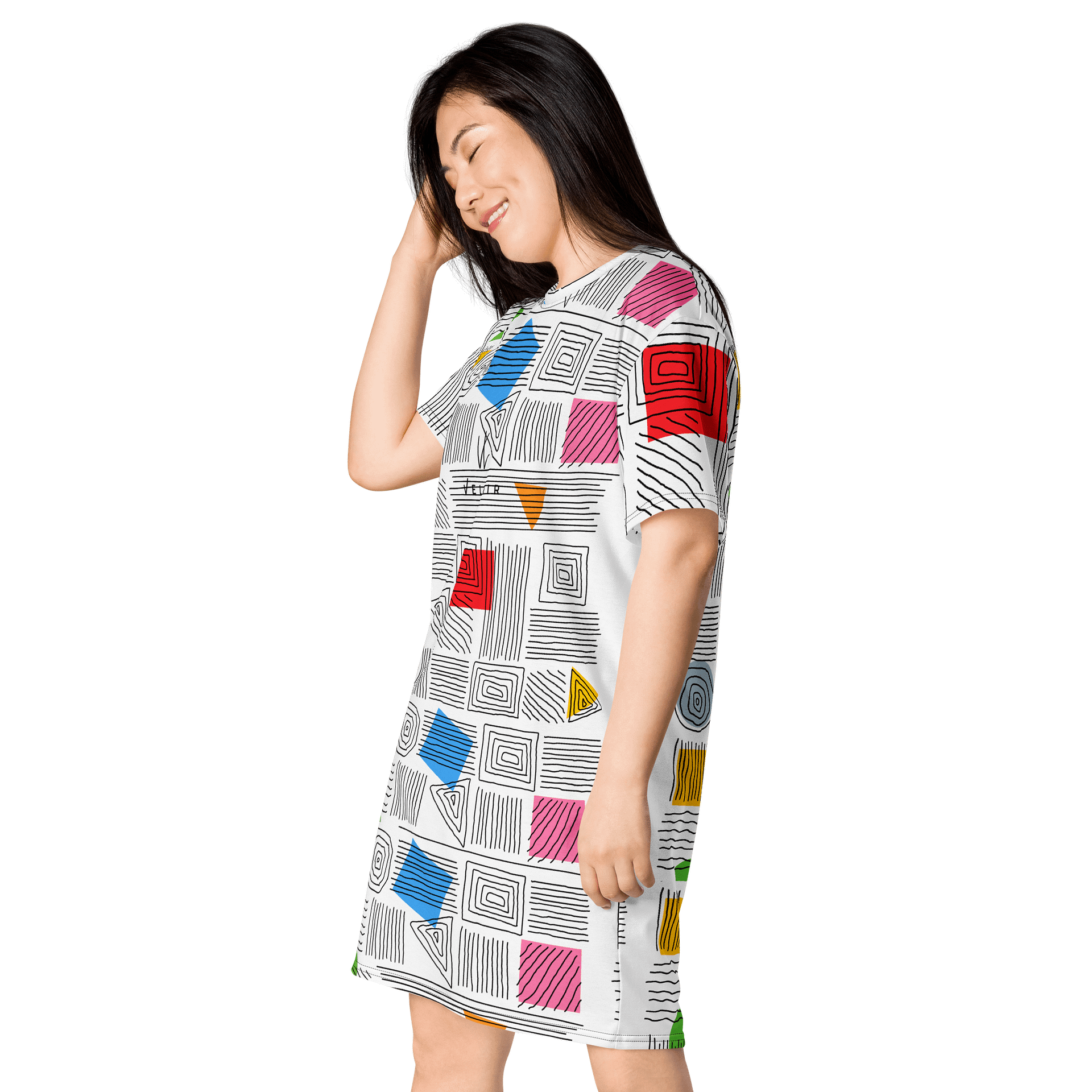 Velenir Art Work Women T-Shirt Dress product image (3)
