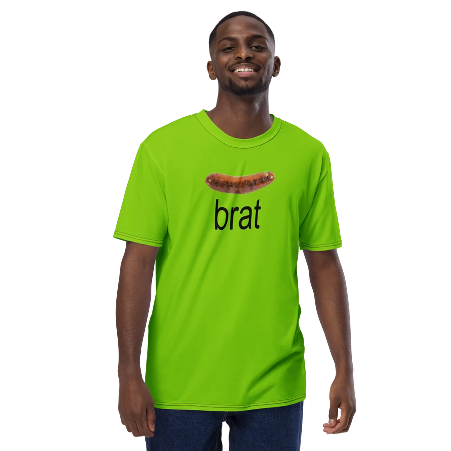 brat(wurst) lime green T-shirt product image (3)