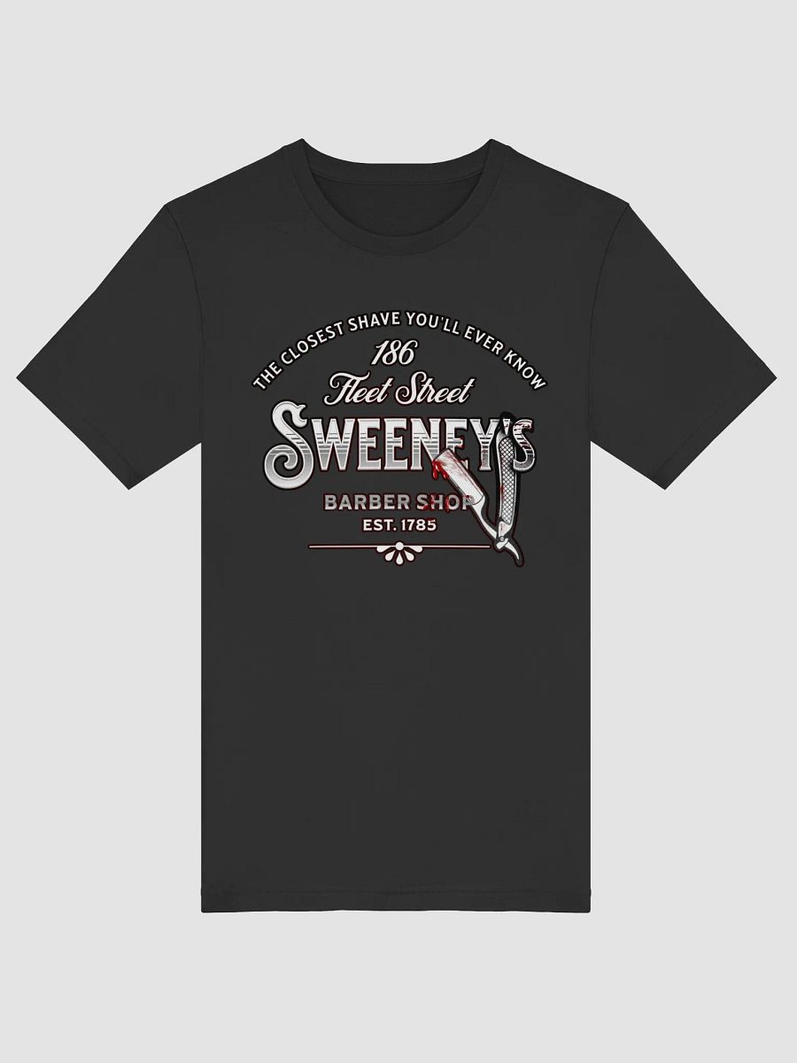 Sweeney Todd Barber Shop T-Shirt – Bella+Canvas Supersoft Horror Musical Tee product image (1)