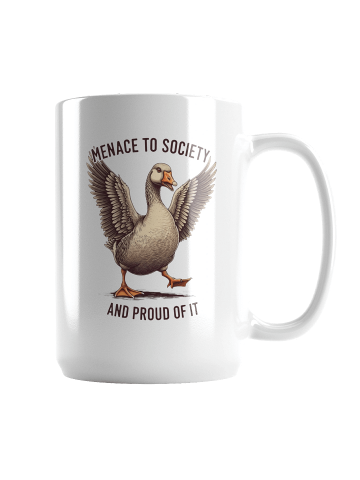 Confident Goose White Glossy Mug product image (2)