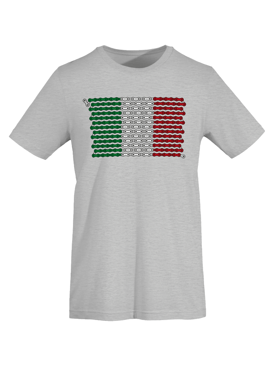 Italy Bike Chain Flag on Light Color Supersoft Tee product image (3)