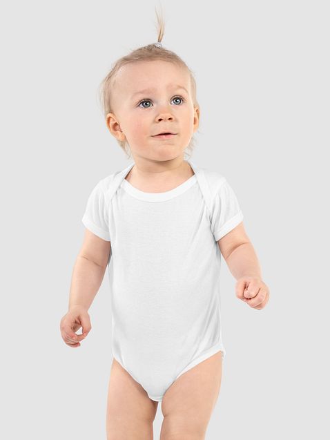 Photo showing Rabbit Skins Baby Short Sleeve Bodysuit