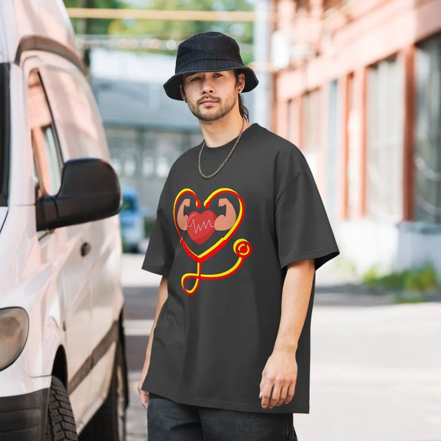 Heartbeat Flex Oversized Tee product image (7)