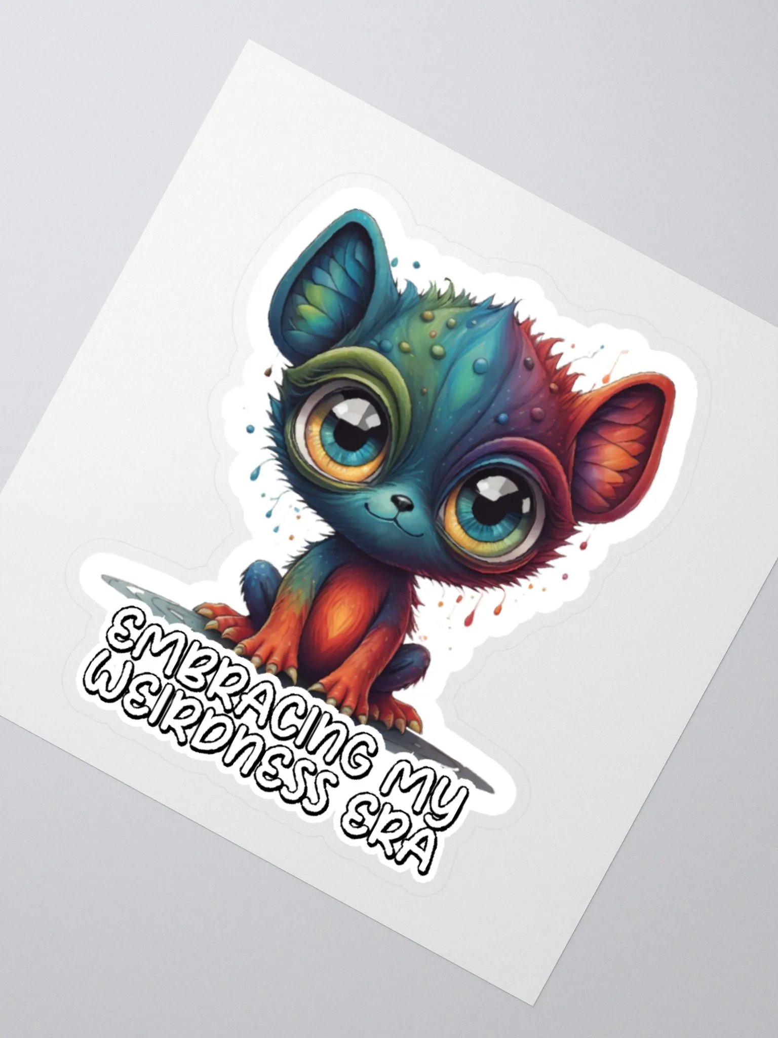 Embracing My Weirdness Era-Colorful Creature Sticker-Rainbow Sticker-LGBTQIA+ Sticker product image (5)