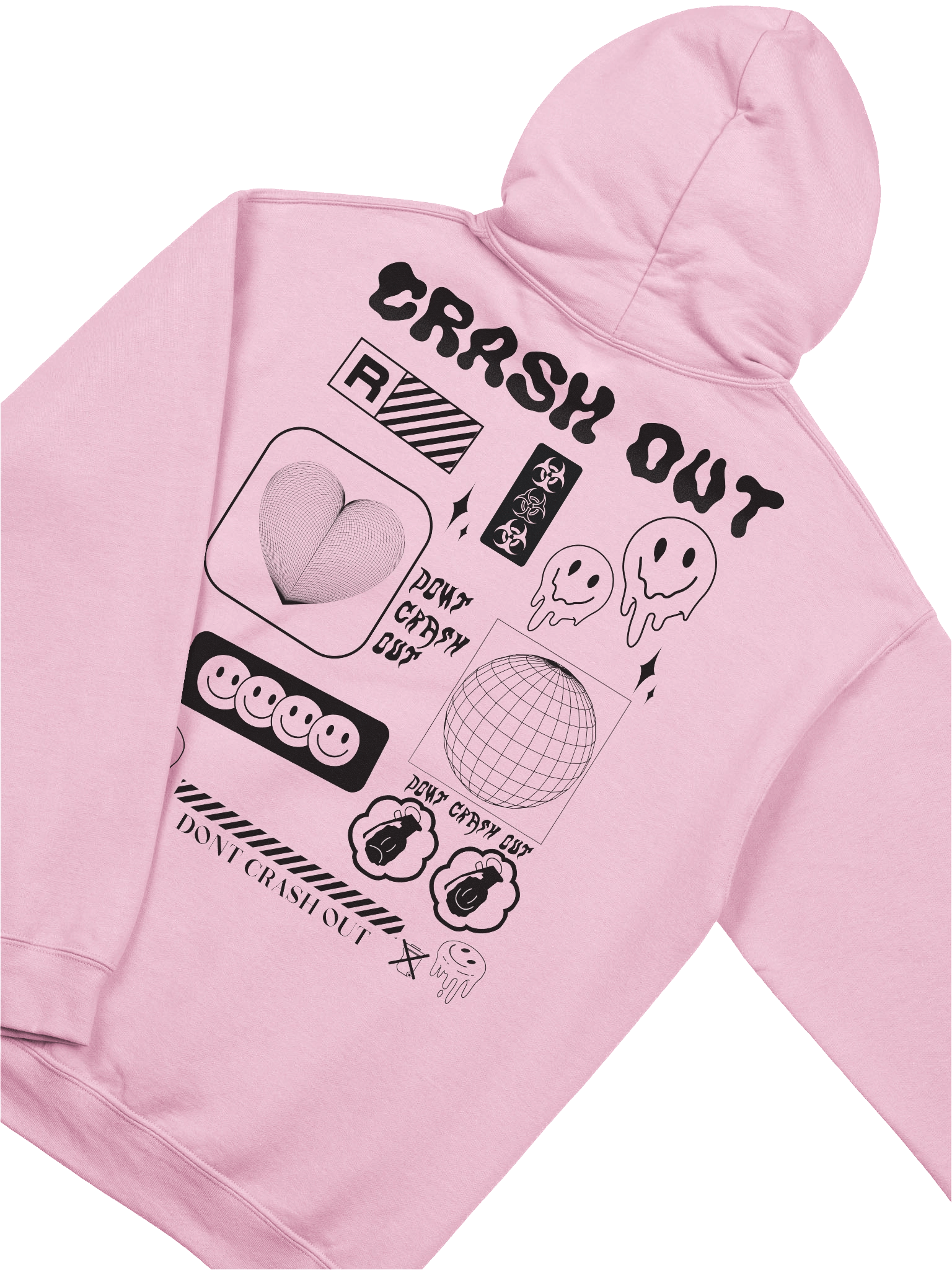 CRASH OUT HOODIE (BLACK) product image (11)