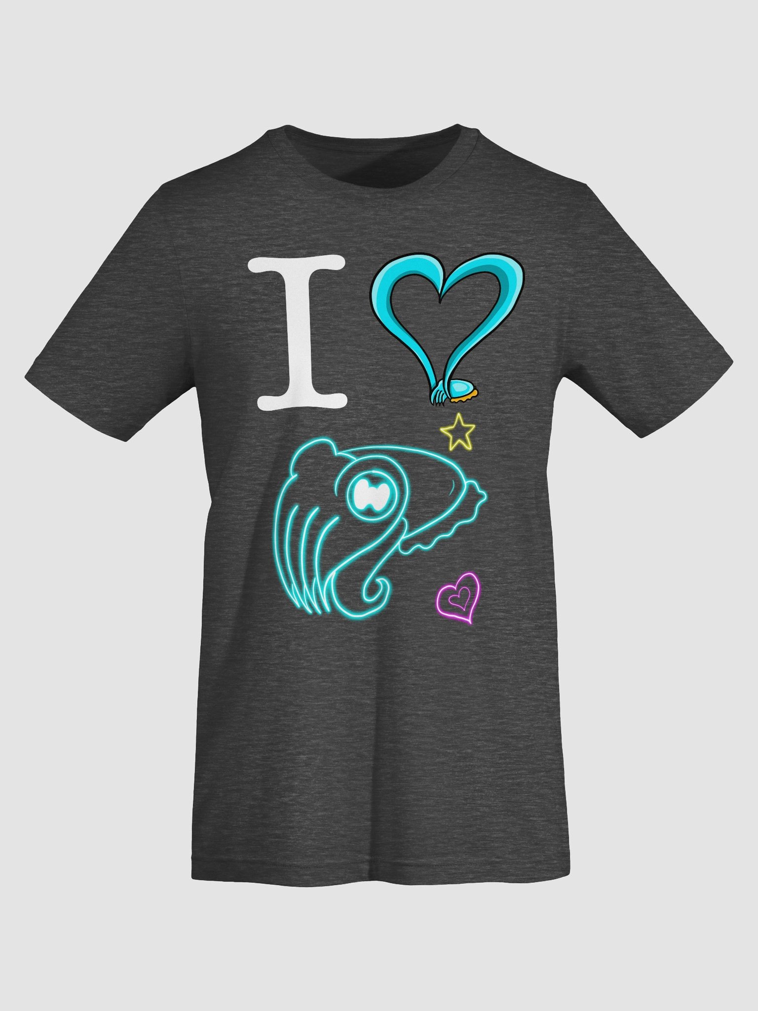 I heart Cuttle Town - Tee Dtfx (brighter but papery printing) product image (7)
