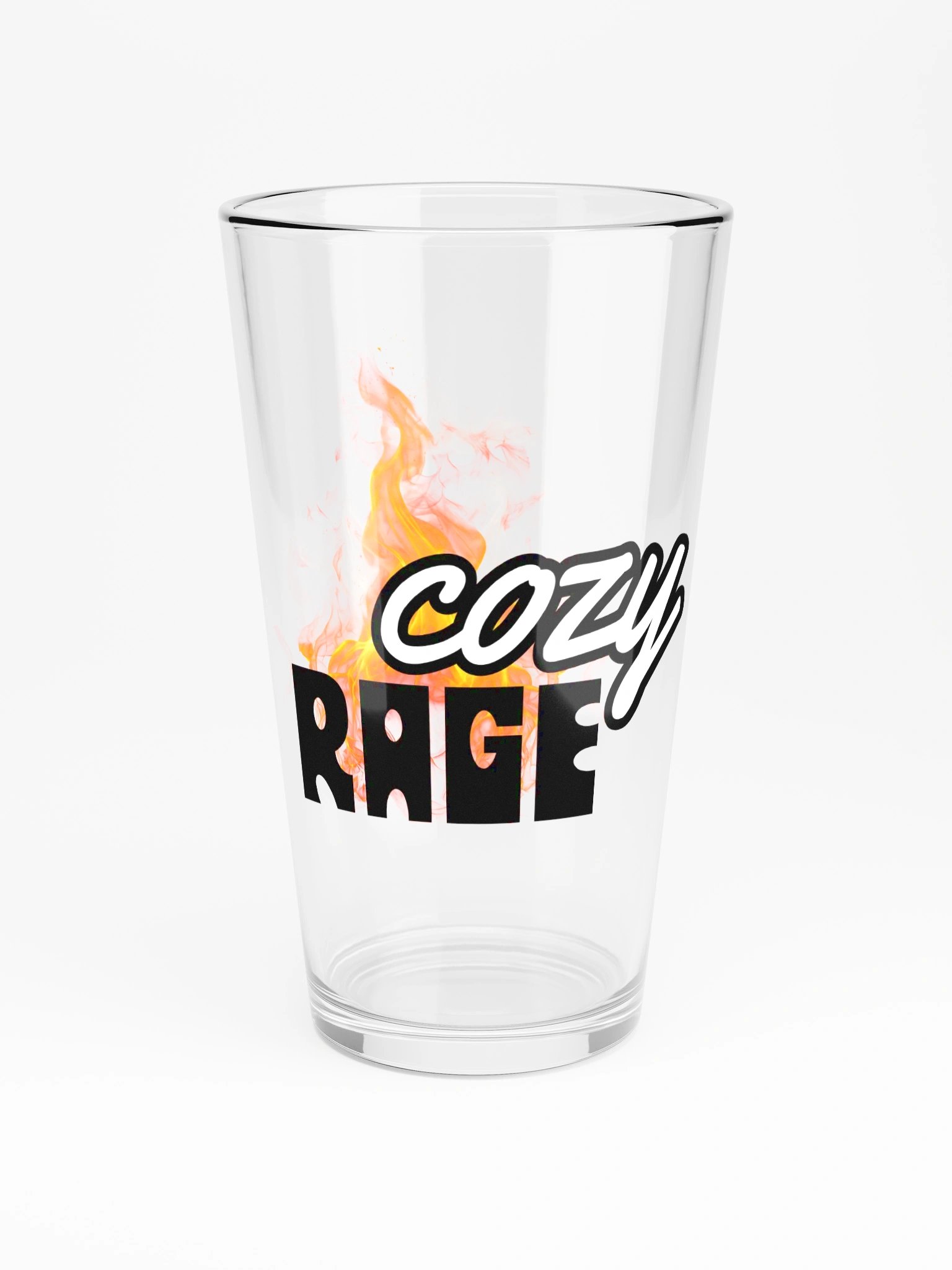 Cozy RAGE Pint Glass product image (3)