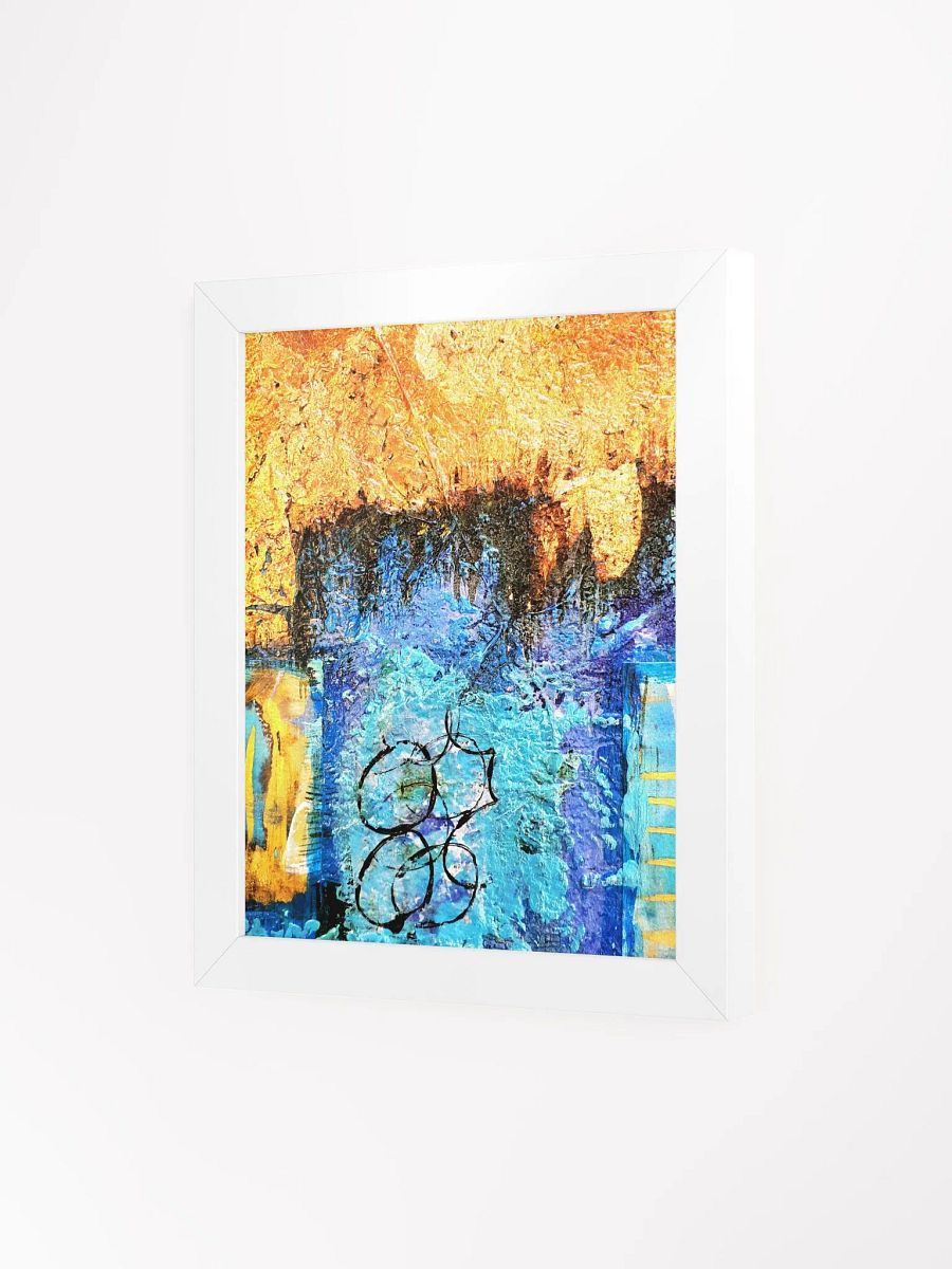 digital print of original artwork by b.reters, gold blue product image (3)