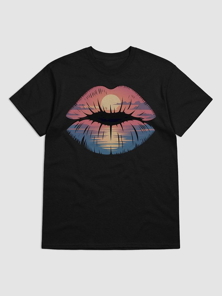 Sunset Kiss Lips Graphic Tee product image (1)