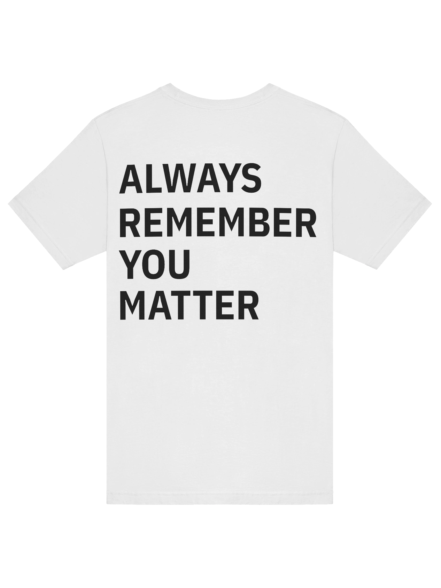 You Matter Double Sided Tee White product image (6)