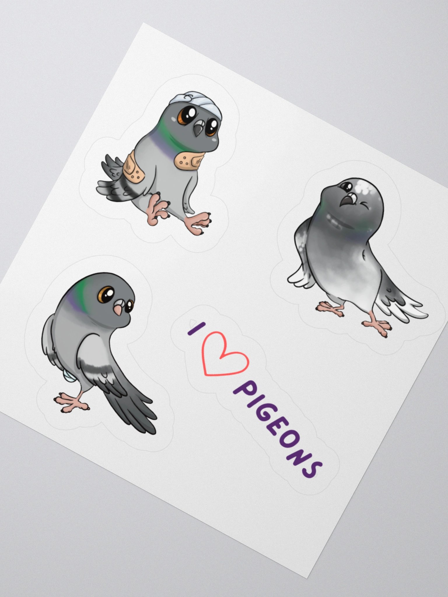 Rescue & Rehab Pigeons Kiss Cut Stickers product image (6)