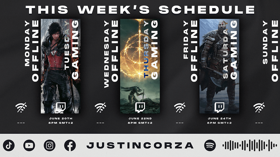 Stream Schedule Template product image (1)