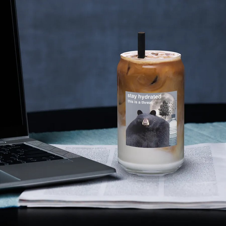 Stay Hydrated Glass Cup product image (6)