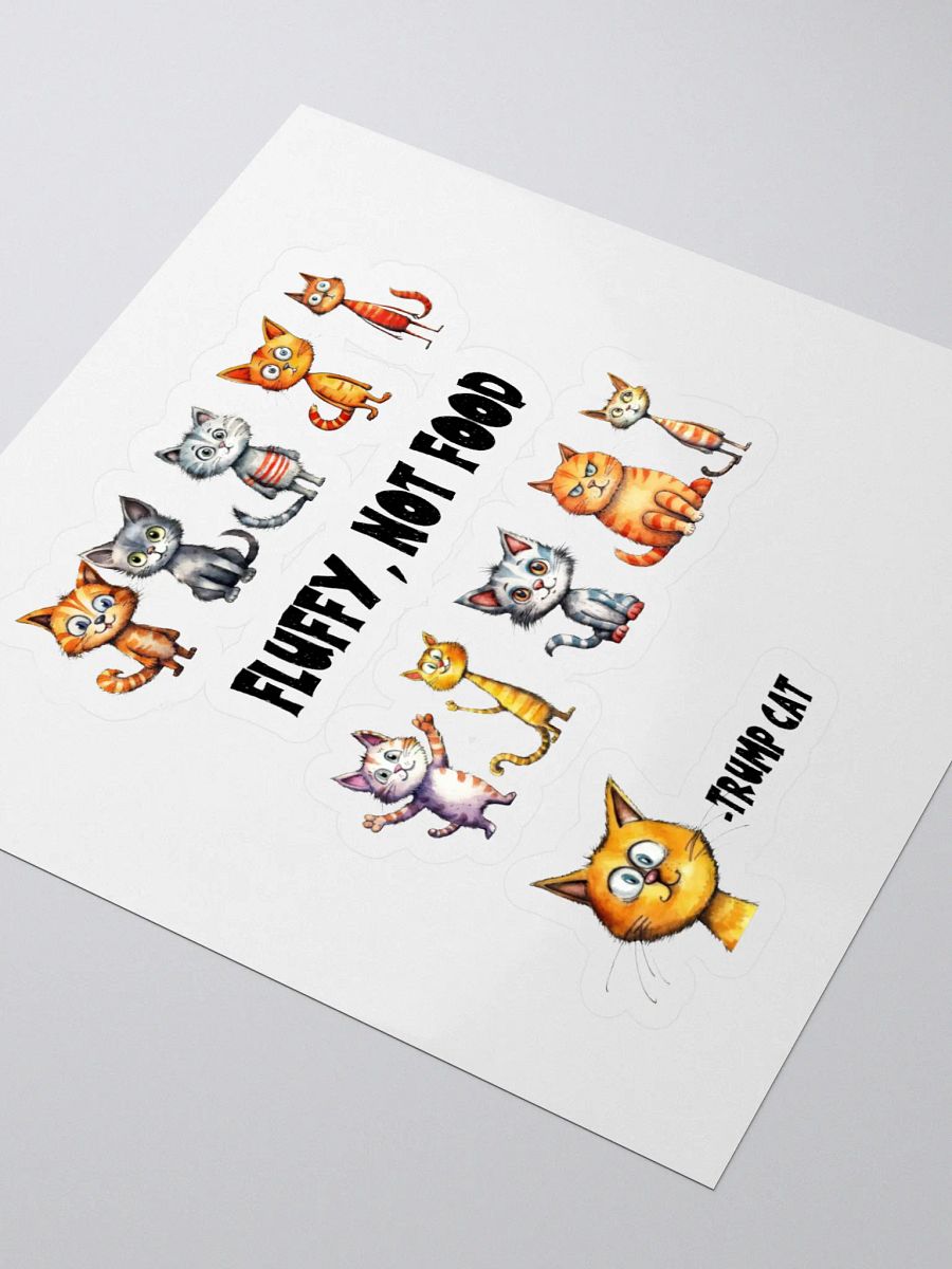 Fluffy, Not Food Cat Sticker product image (3)