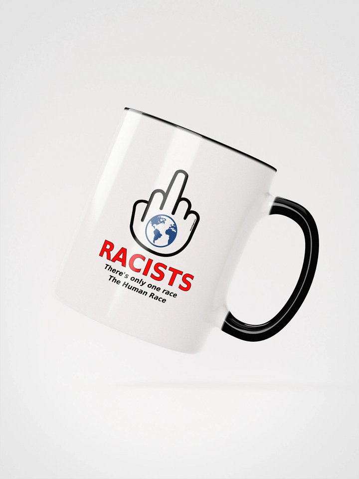 Two-tone Ceramic Mug-MisterFinger-Racists-B product image (20)