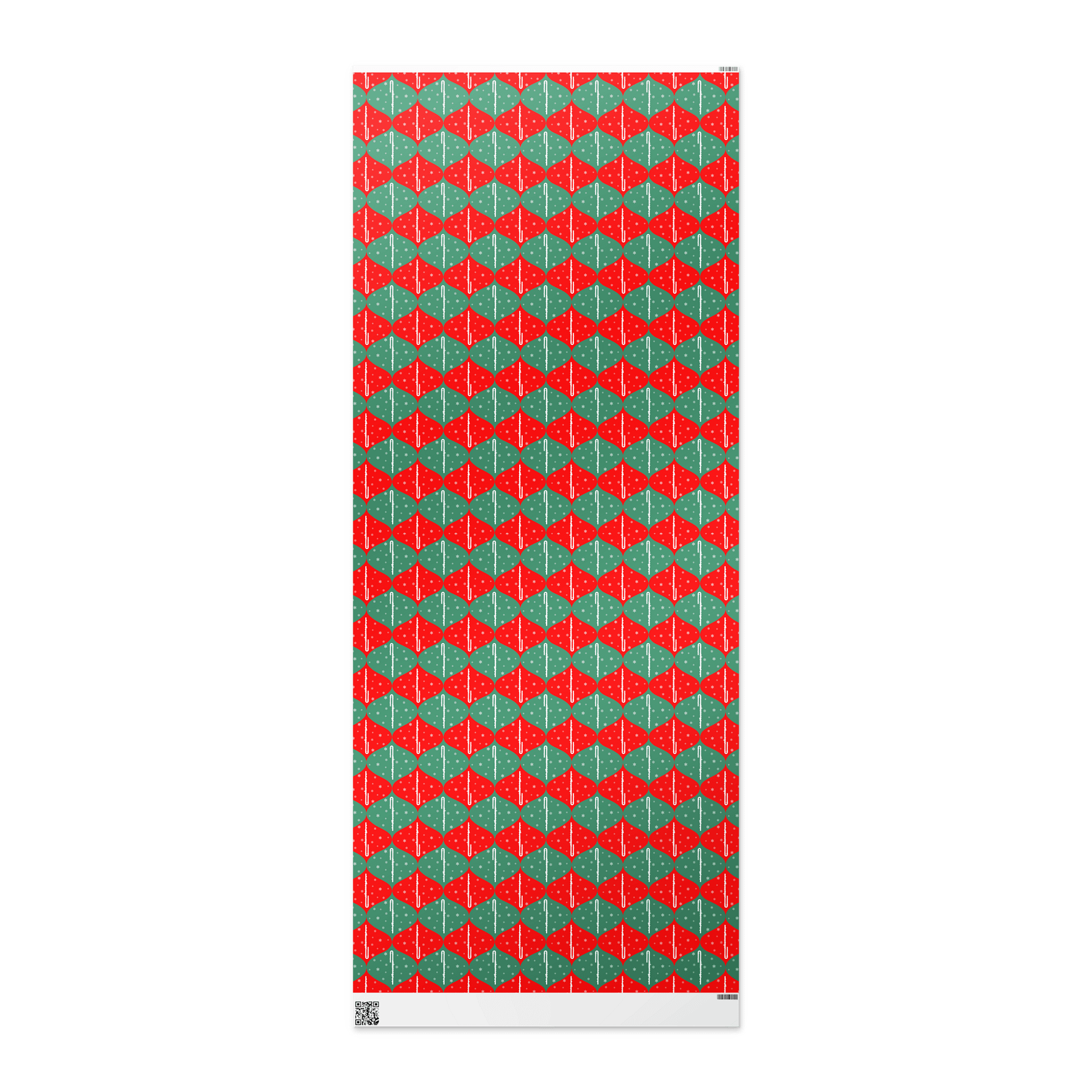 Ogee Gift Wrap Roll - Red and Green Bass - 30x72 product image (2)