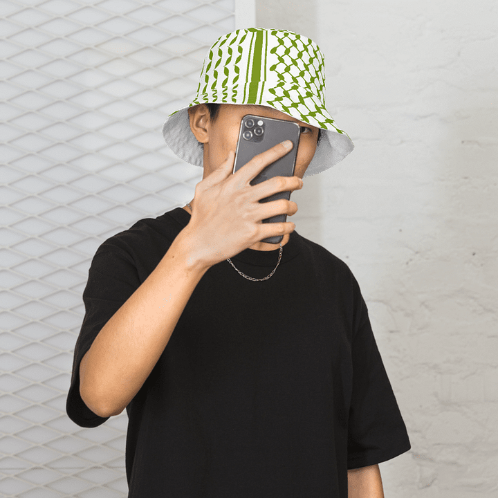 Olive Keffiyeh Bucket Hat product image (1)