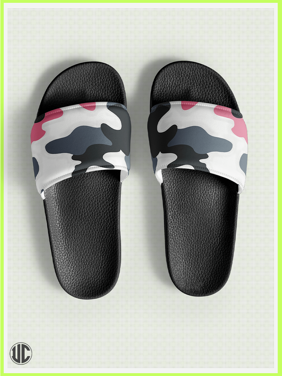 UnkoCon – Bubblegum Pink Urban Camo Women’s Slides product image (1)