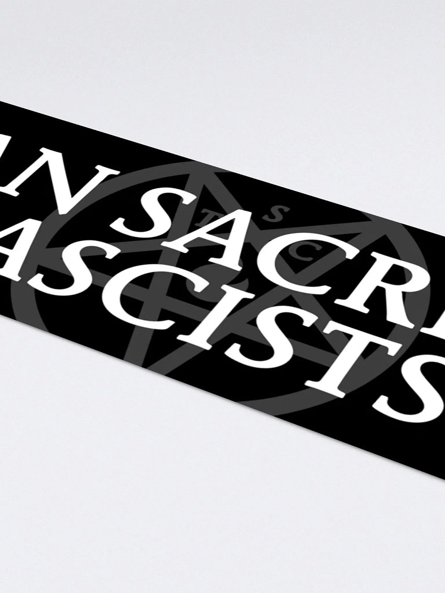 "Satan Sacrifices Fascists!" - Bumper Sticker product image (4)