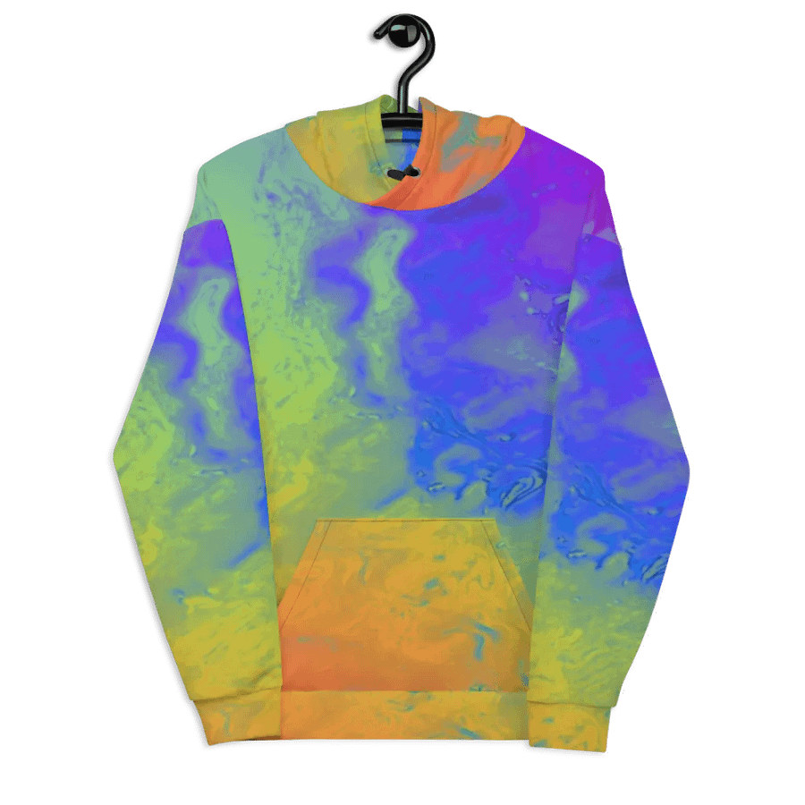 Rainbow Abstractions Unisex Pull On Hoodie product image (8)