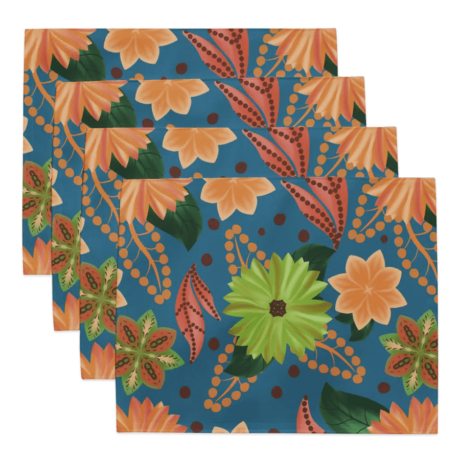 El Yunque Blue Floral Placemats product image (1)