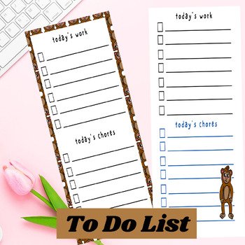 Cute Cartoon Monkey Boy Themed Printable Stationery Set| Notepad| Daily Schedule product image (2)