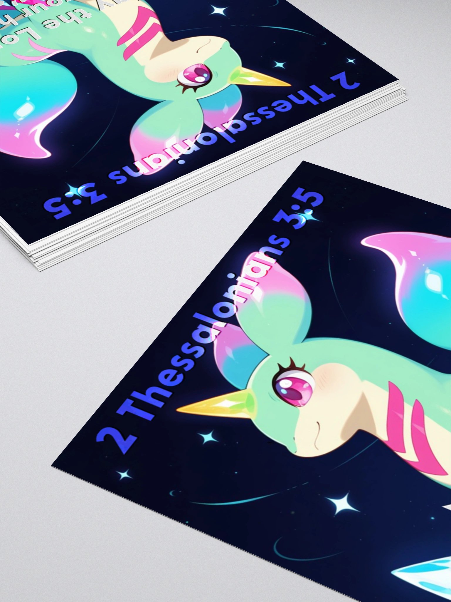 Bible Cuties Fey - May the Lord direct your hearts into God's love Sticker product image (7)