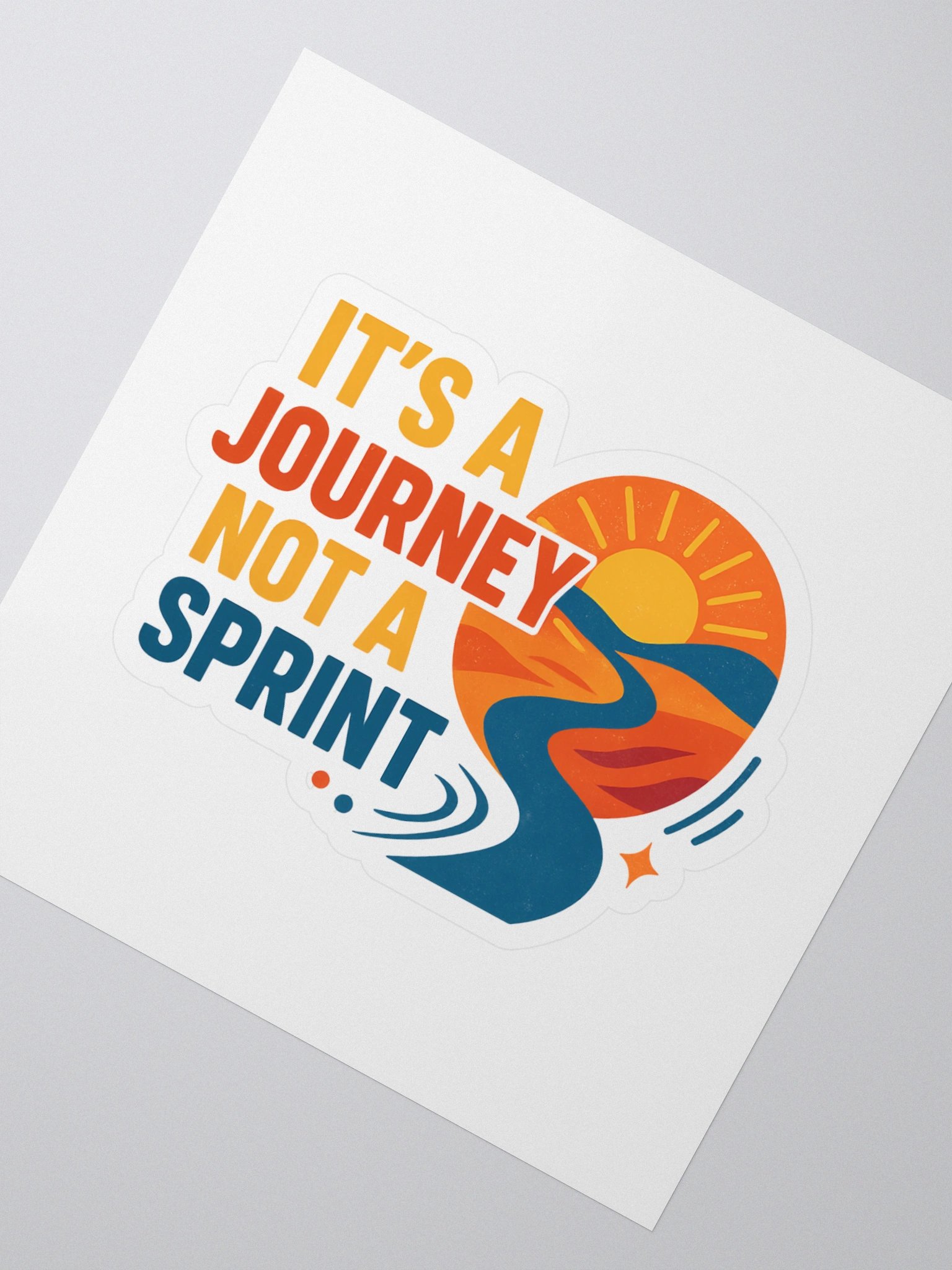 Journey-Inspired Kiss Cut Stickers – Motivational Travel & Growth Stickers for Laptops, Journals & More product image (2)