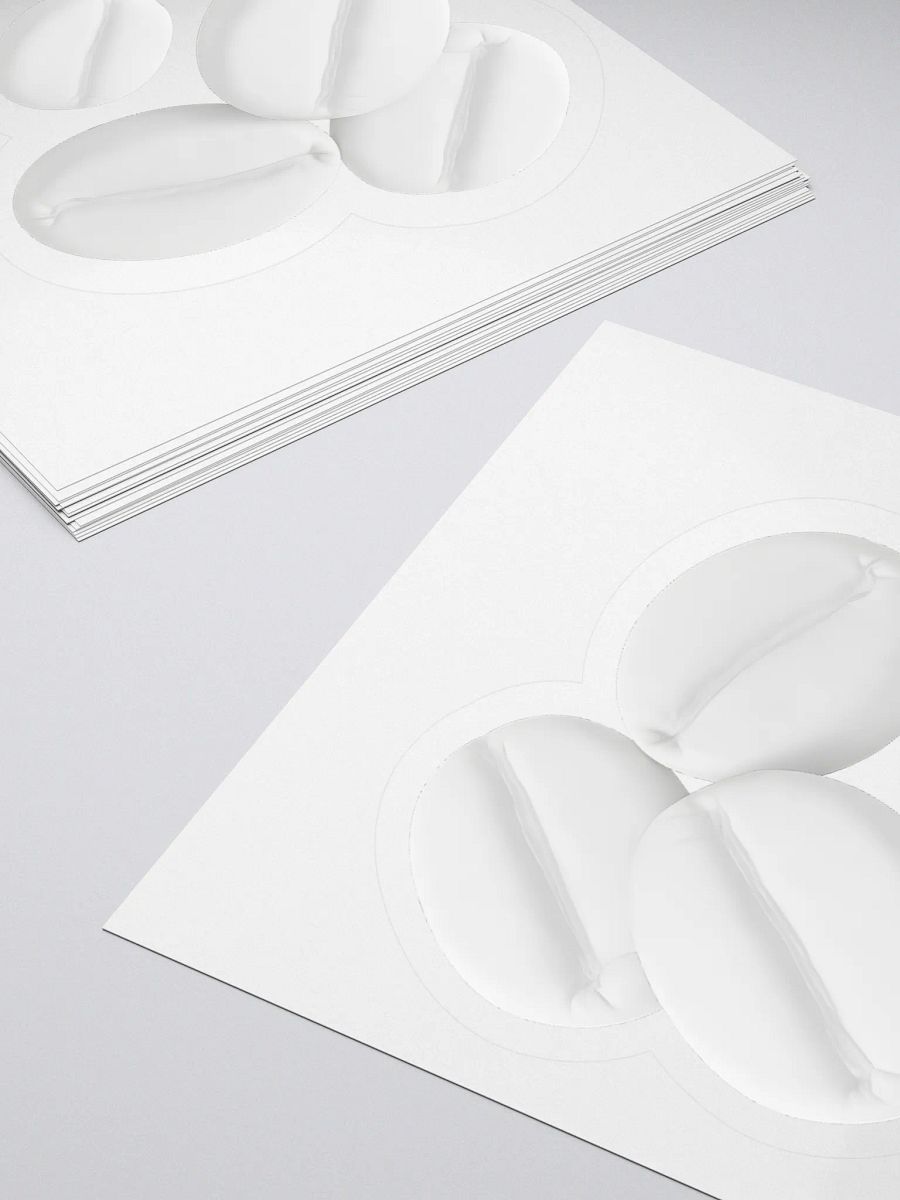 They Are Coffee Beans I Swear! White Coffee Bean Sticker product image (4)