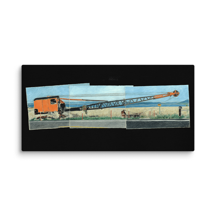 Dredge, Goose Lake on Canvas with Black Fill (24" x 48") product image (1)