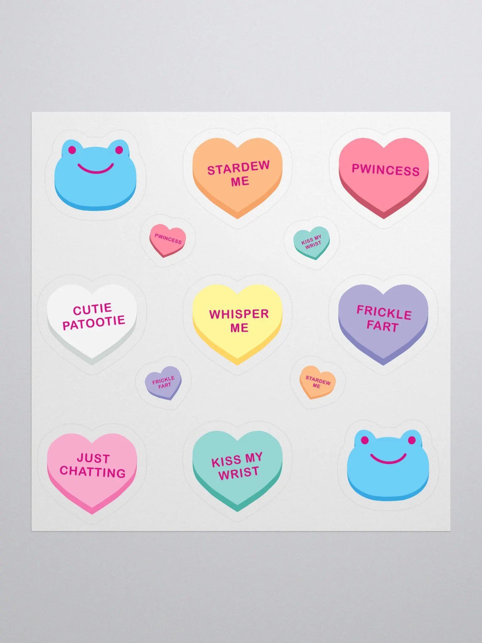 Froge Candy Heart Sticker Pack product image (1)