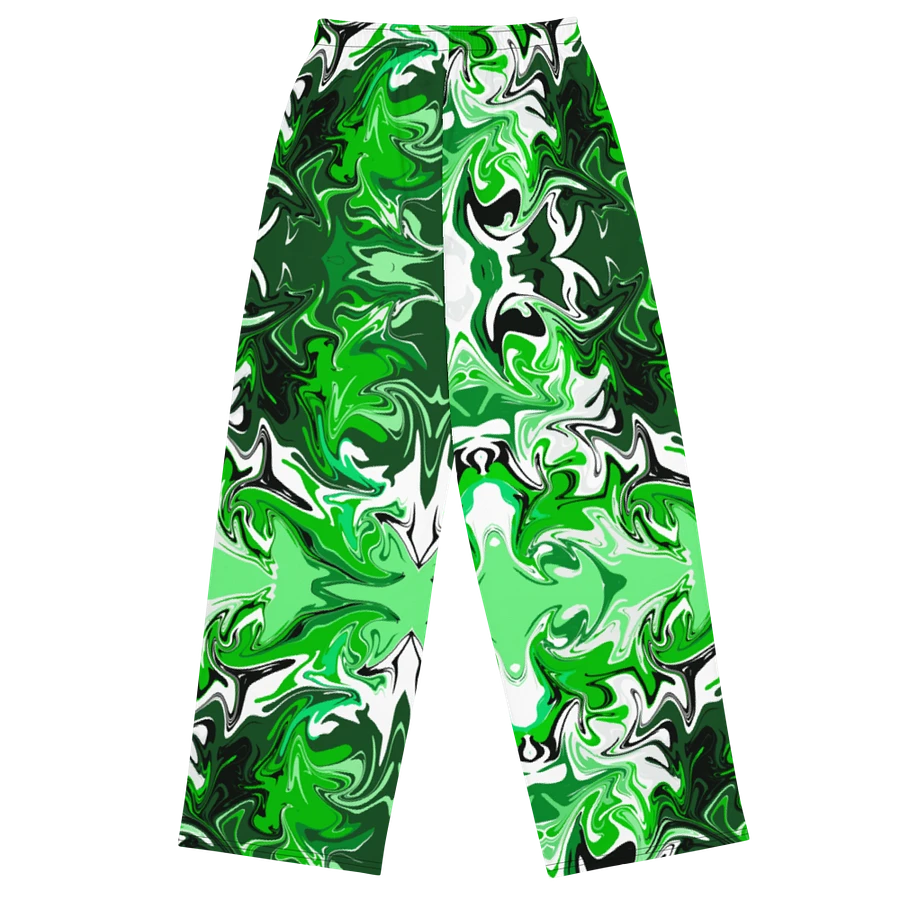 Green Swirl Unisex Wide Leg Bottoms product image (3)