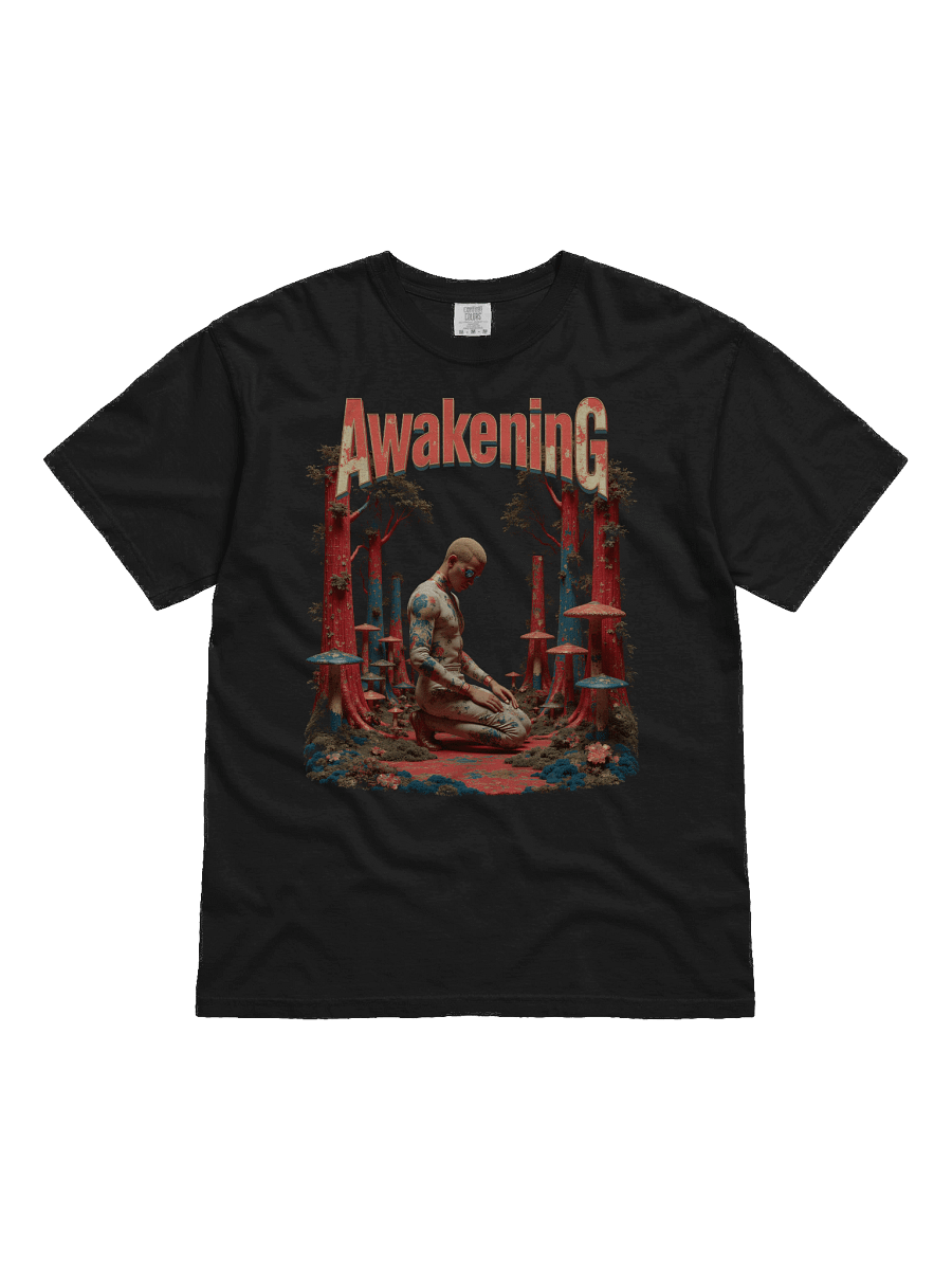 Spiritual Awakening Mystical Mushroom Grove Heavyweight T-Shirt product image (1)