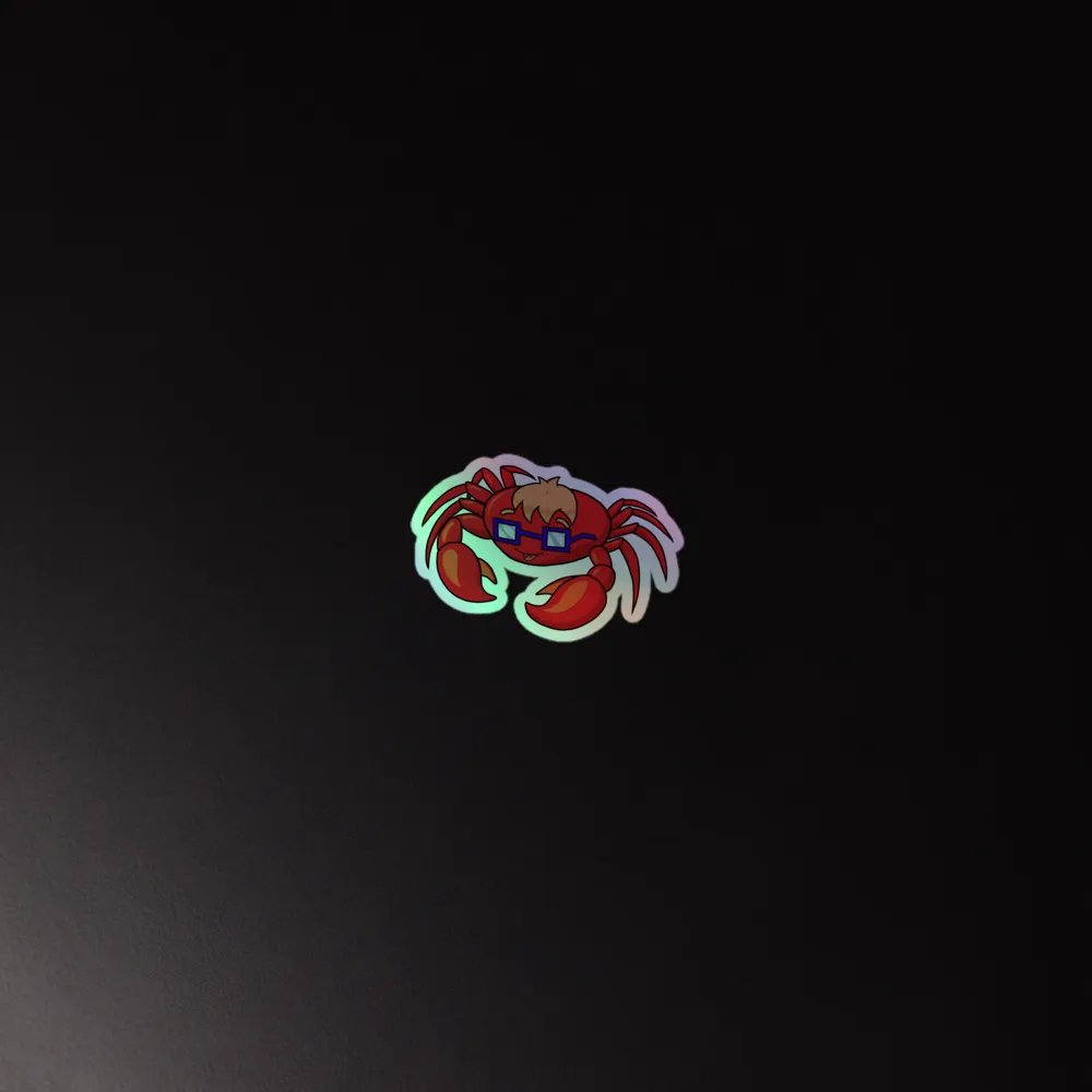 Crab Lee HOLO sticker!! product image (4)