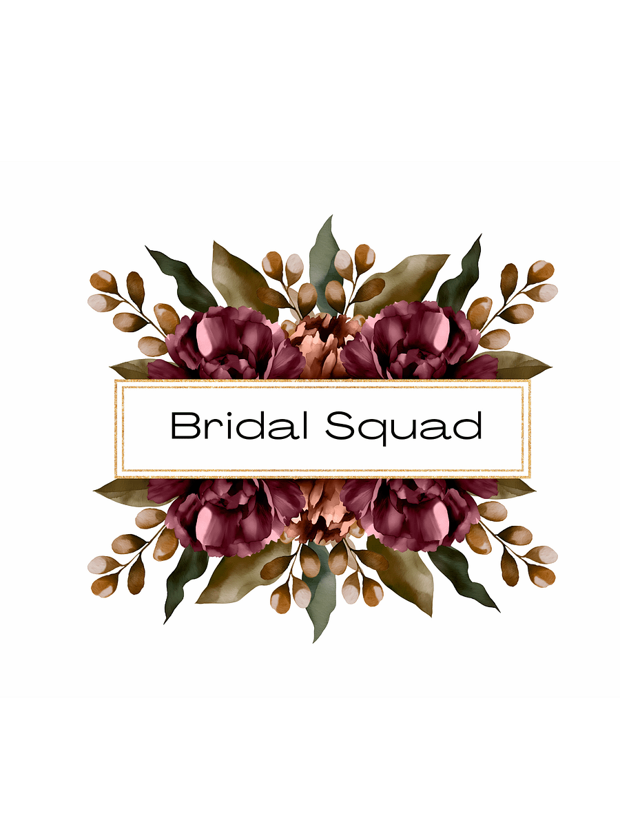 Bridal Squad T-Shirt 011 Bouquet Logo Dress product image (2)